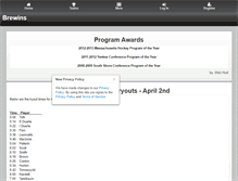 Tablet Screenshot of brewinsyouthhockey.com